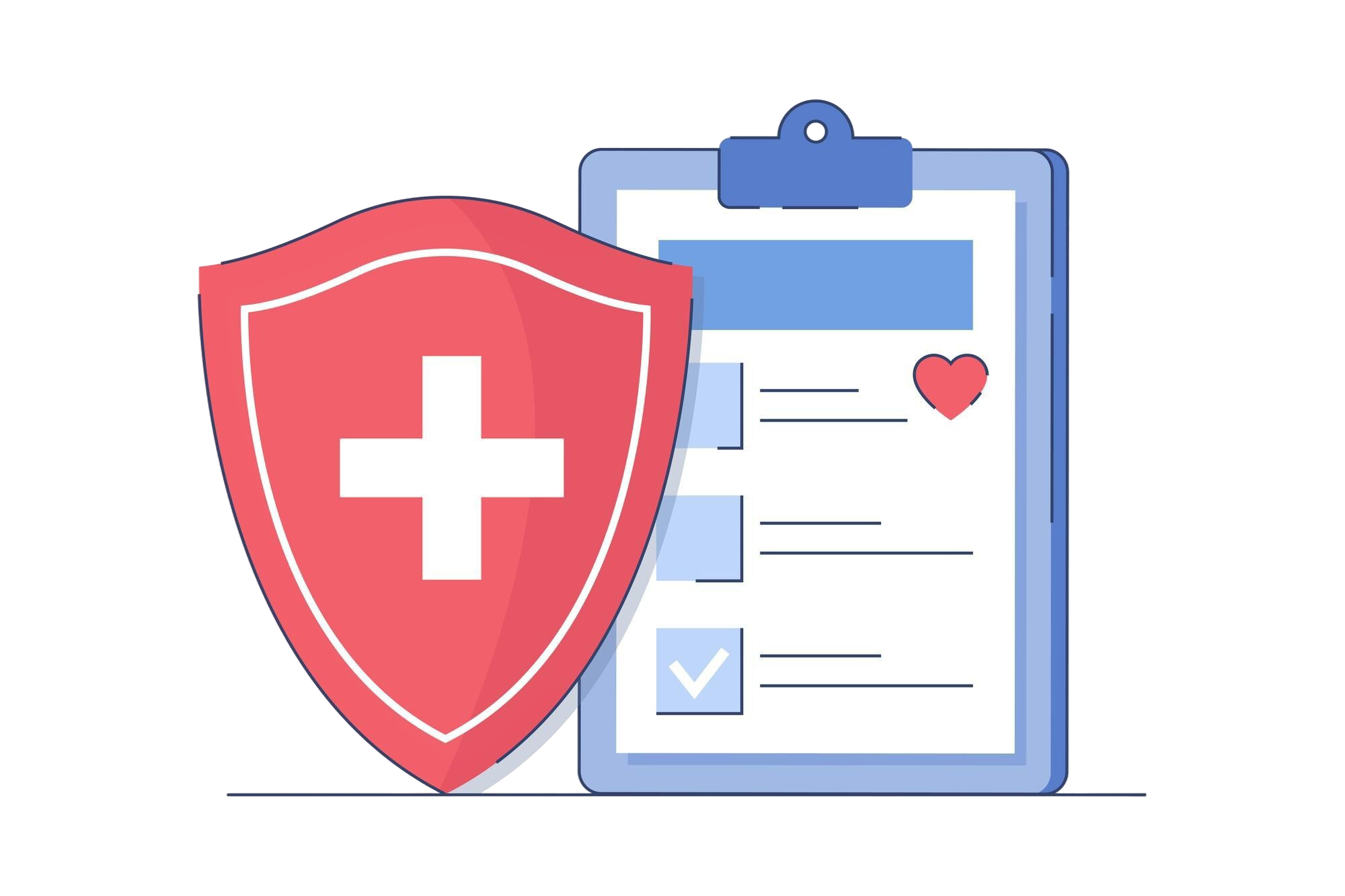 flat-health-insurance-claim-form-protective-shield